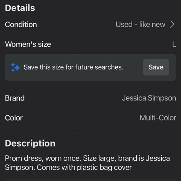 Prom/Formal dress - Picture 4 of 4